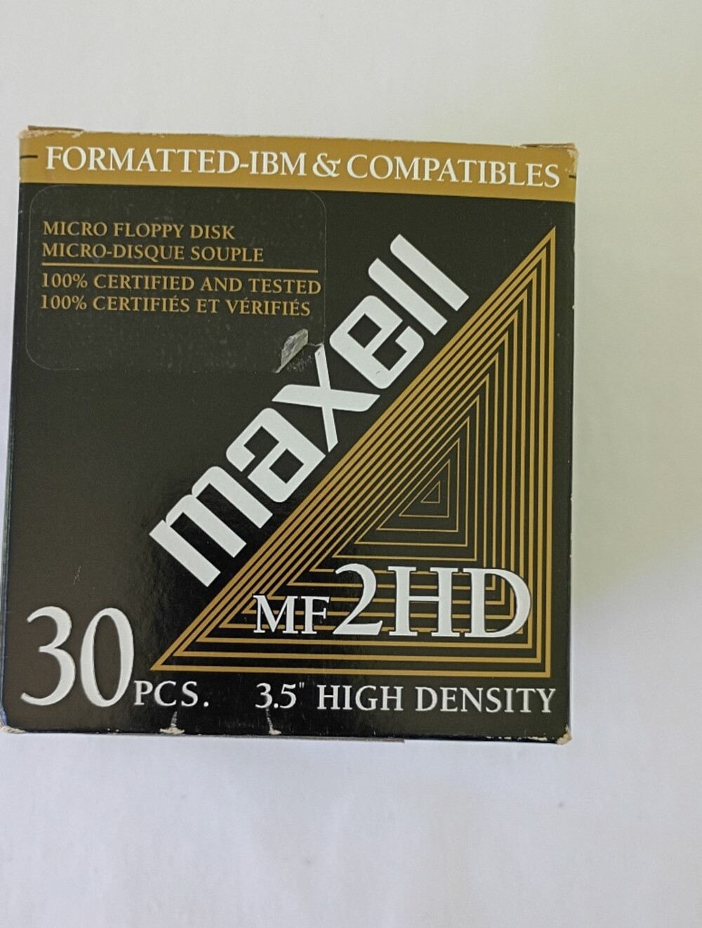 Maxell MF-2HD 3.5" High Density Floppy Disks - (30 pcs) Opened Box New